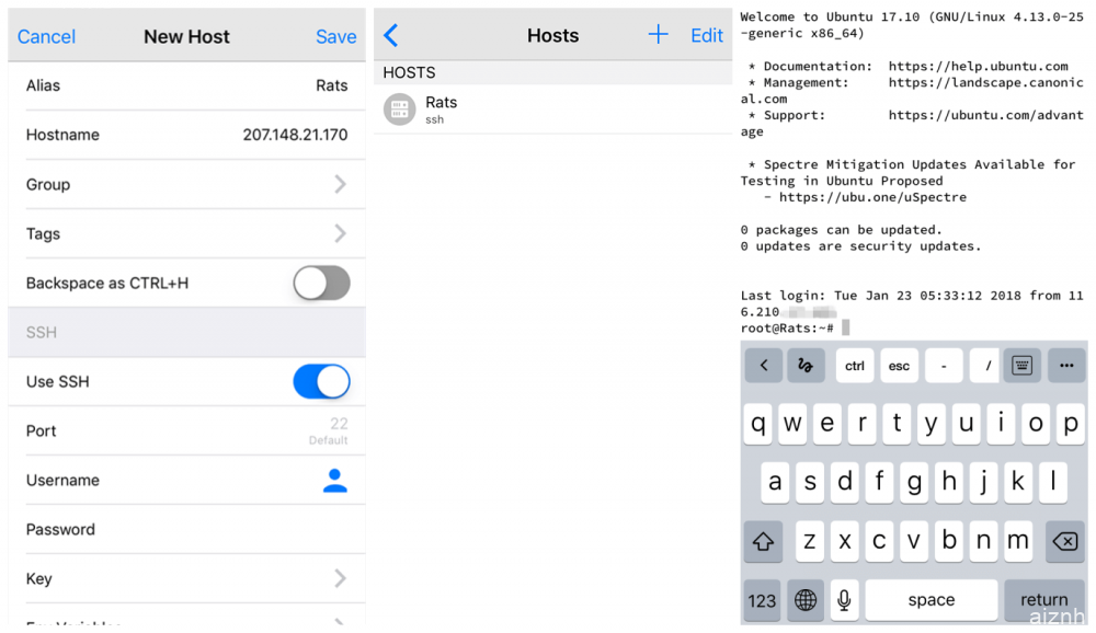 JuiceSSH/Termius：安卓/IOS平台上好用且免费的SSH客户端