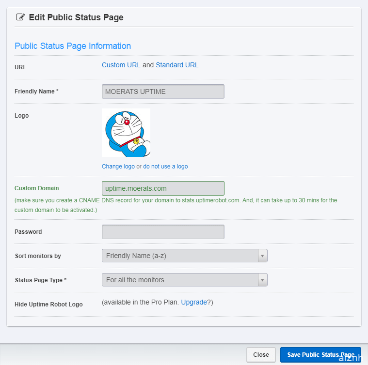 使用Uptime Robot搭建我们私人的服务器/网站监控系统