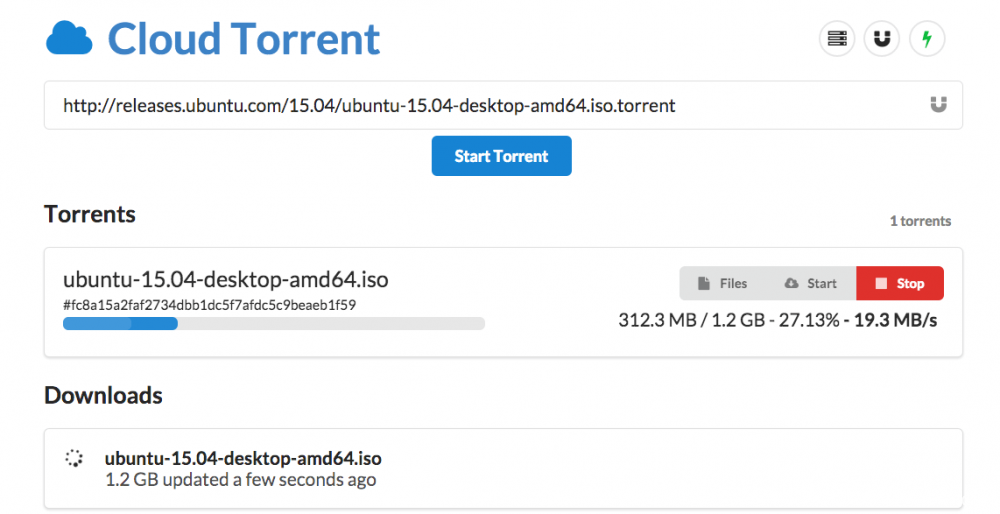 Cloud Torrent：支持BT下载/磁力下载/边下边播