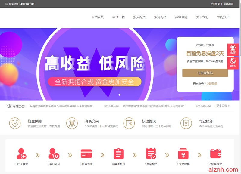 PHP配资系统源码 策略买点,策略A股系统,完美运行