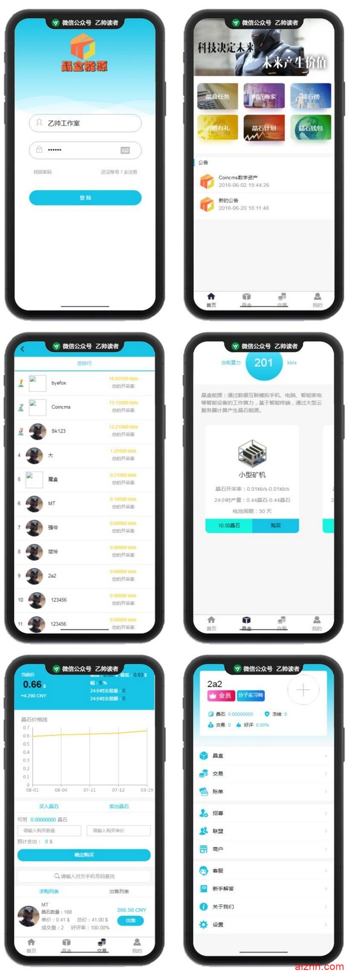 晶盒数字资产交易超级能源新应用带矿机市场区块源码系统Thinkphp运营级
