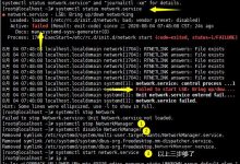 问题:网络开不了,查看状态,发现报Failed to start LSB: Bring up/down错误-爱站程序员基地