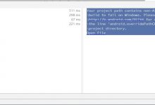 Your project path contains non-ASCII characters. This will most likely cause the build to fail......-爱站程序员基地