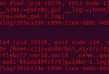 [gazebo_gui-3]/[gazebo_gui-2] process has died [pid 19376, exit code 134-爱站程序员基地