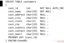 读书笔记_mysql必知必会_21_创建和操作表-爱站程序员基地