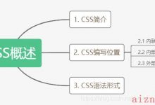 Web：CSS概述-爱站程序员基地