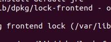 E: Could not get lock /var/lib/dpkg/lock-frontend - open (11: Resource temporarily unavailable) E: U-爱站程序员基地