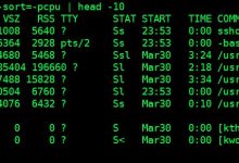 企业级shell脚本之一：统计前10 占用内存和cpu资源的进程-爱站程序员基地