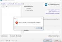 【Azure 媒体服务】Azure Media Service Explorer 5.4.3.0 不能连接Media Service, 错误消息提示 BadRequest 和 Forbidden-爱站程序员基地